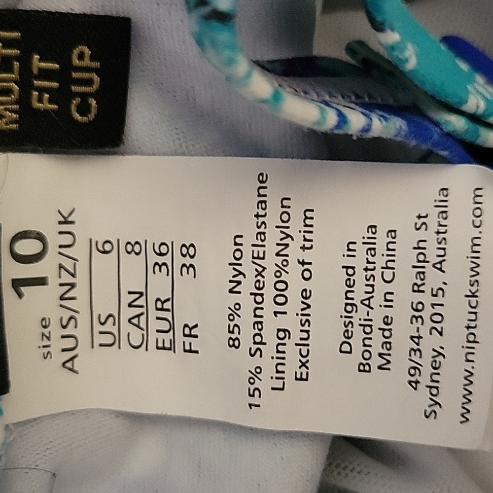 NipTuck Blue and Purple Patterned Swimsuit - Picture 6 of 6